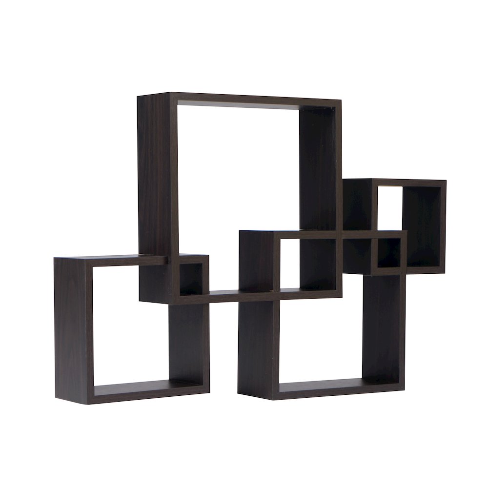 Intersecting Cube Shelves - Espresso. Picture 7