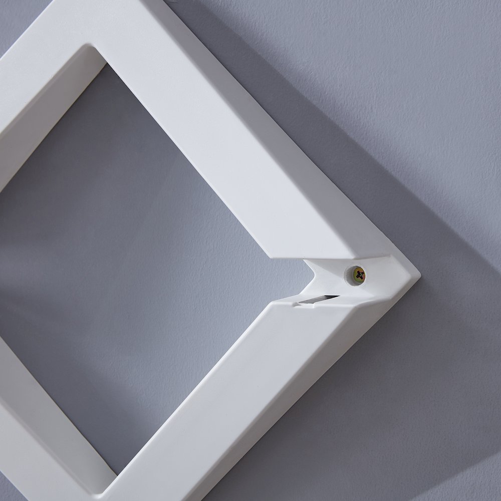 Diamonds 3-Level Wall Mount Shelving System-White. Picture 7