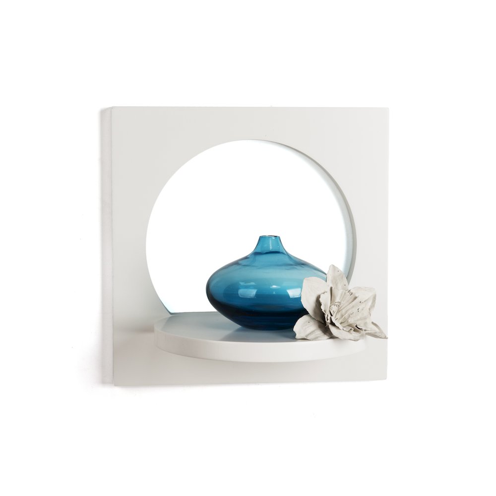 Set of 2 Silhouette  Shelves-White. Picture 4