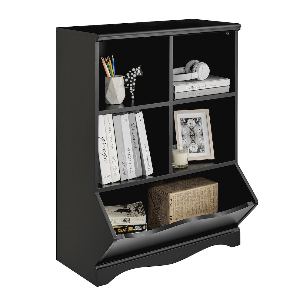 Multi-Cubby Storage Cabinet - Black. Picture 11