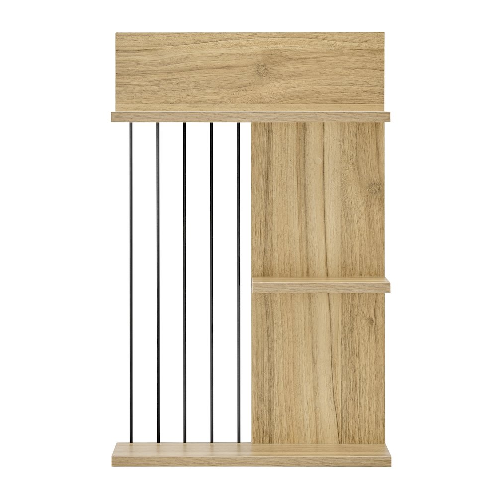 Seville Dynamic Utility Ledge Wall Shelf - Chestnut. Picture 1