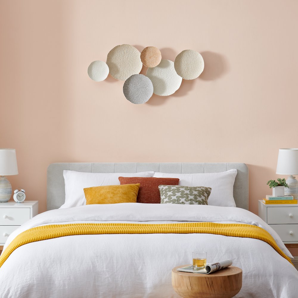 Savanna Multi-Color Earth Toned Connected Circle Plate Metal Wall Art. Picture 4
