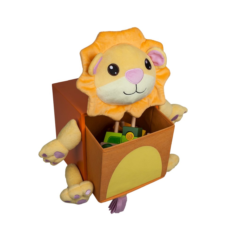 Plush Lion Kids Wall Storage Bin. Picture 3