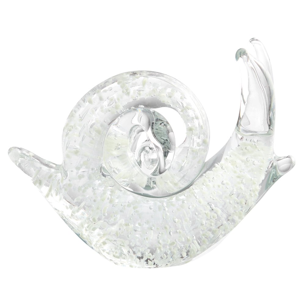 Lorelei Glow-in-the-Dark Decorative Accent Glass Sculpture Figure - Snail. Picture 10