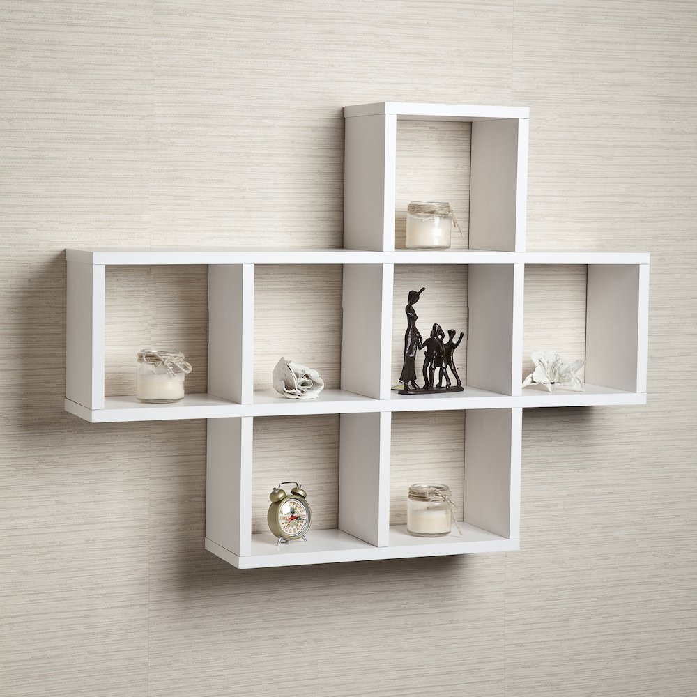 Cubby Laminated White Veneer Shelving Unit. Picture 3