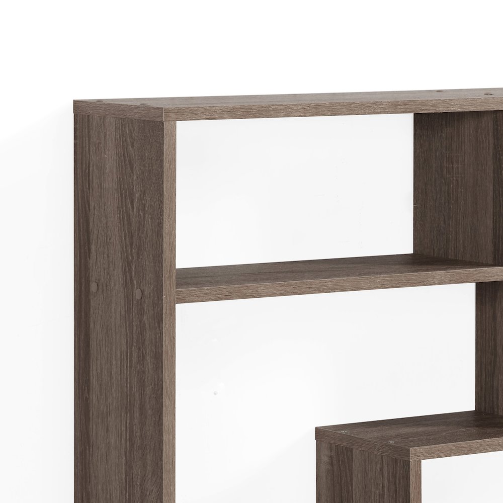 Large Rectangular Shelf Unit - Weathered Oak. Picture 3