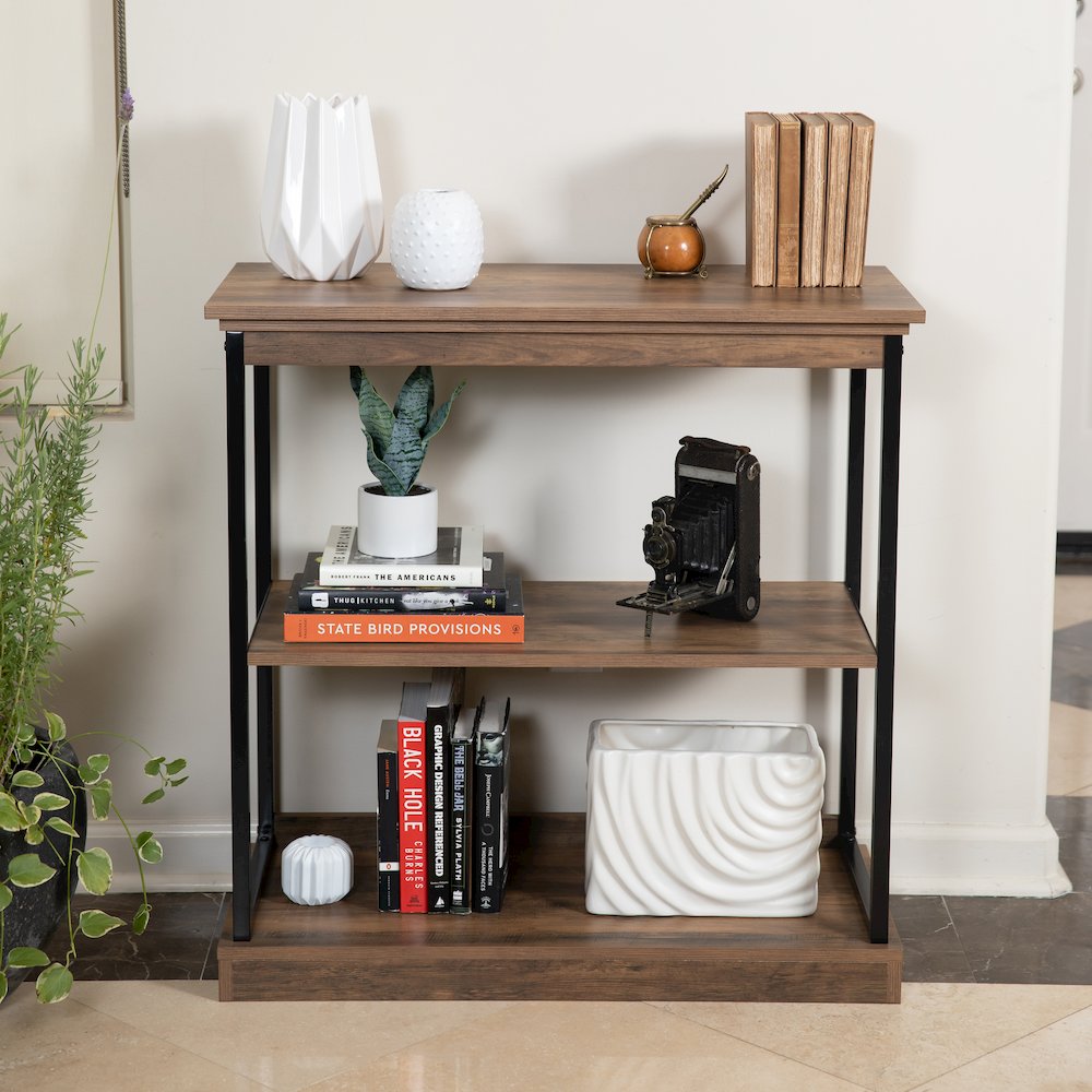 Oslo Contemporary 3-shelf Etagere Bookcase. Picture 2