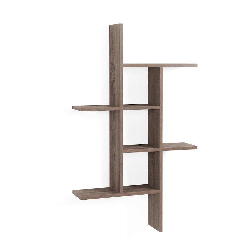 Cantilever Wall Shelf - Weathered Oak. Picture 3