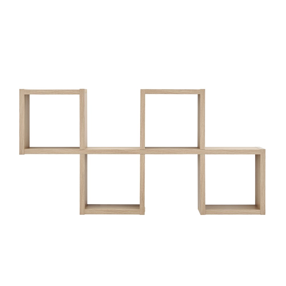 Cubby Chessboard Wall Shelf – Horizontal or Vertical - Chestnut. Picture 1