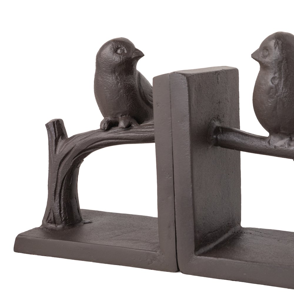 Birds on Branch Cast Iron Bookend Set. Picture 7