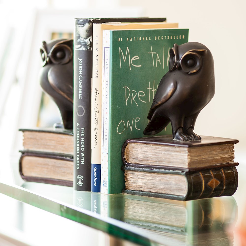 Owl on Books Bookend Set. Picture 4