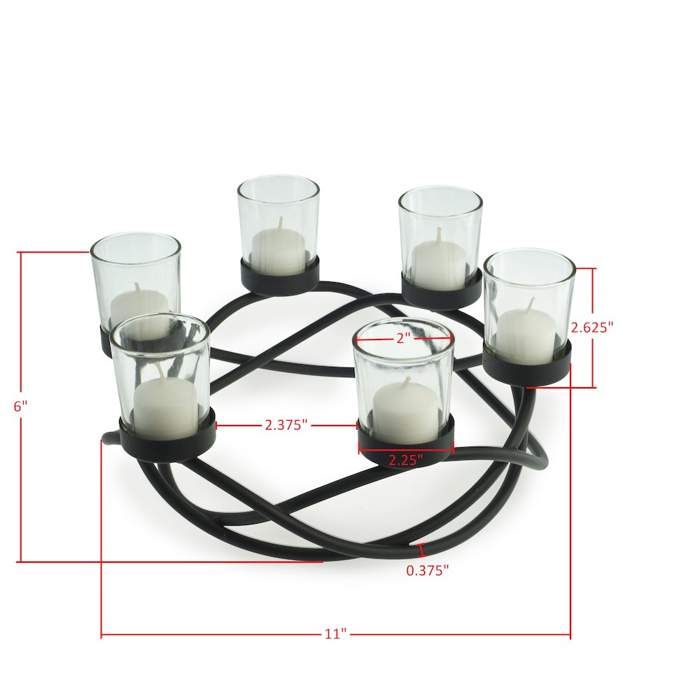 Round Waves Candleholder. Picture 2