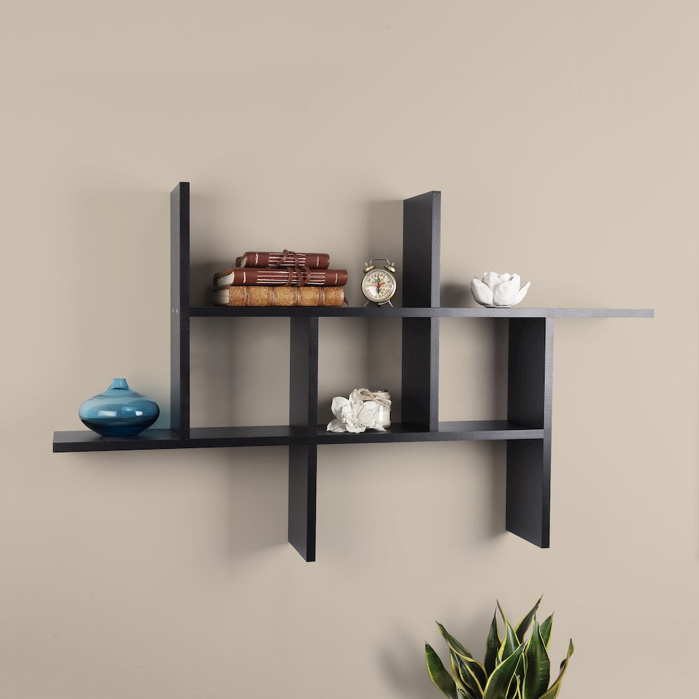 Cantilever Wall Shelf - Black. Picture 3