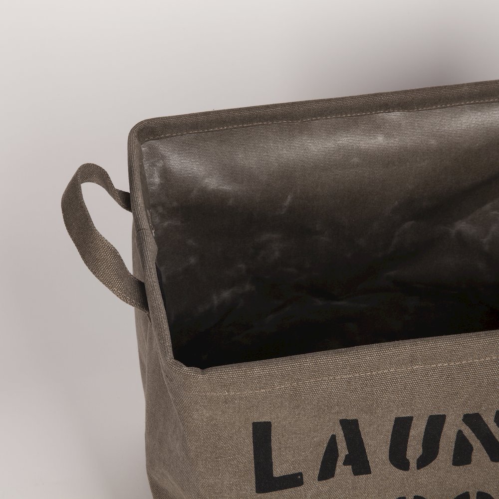 Army Canvas Laundry Basket. Picture 7