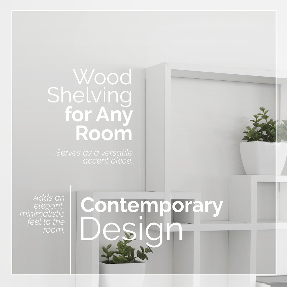 Intersecting Cube Shelves - White. Picture 8