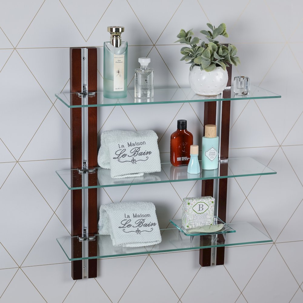 Old Bavaria Three Tier Adjustable Shelves on Wooden Bars. Picture 2