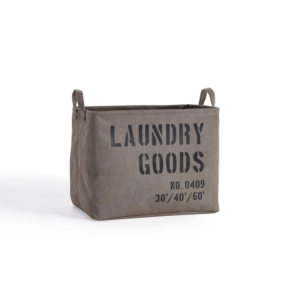 Army Canvas Laundry Basket. Picture 1
