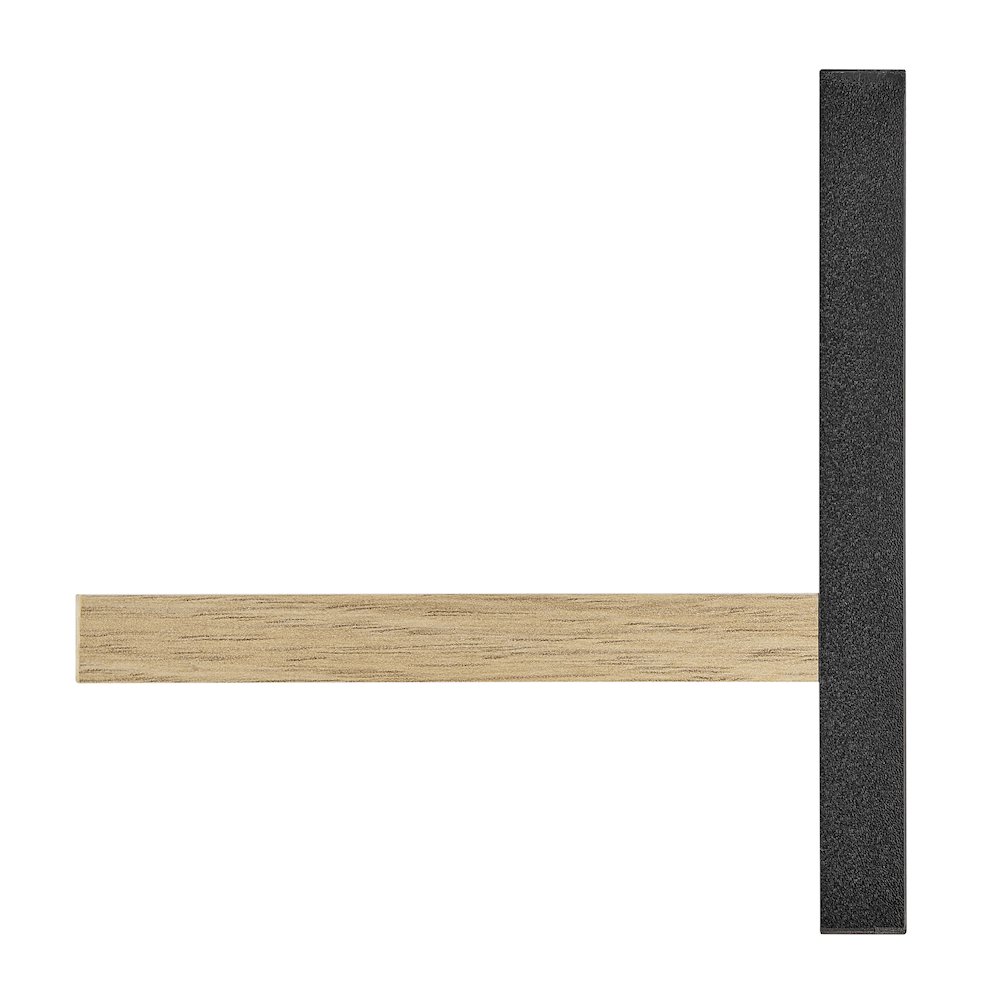 Repose Display Photo Ledge Shelf Set of 2 - Black/Chestnut. Picture 13