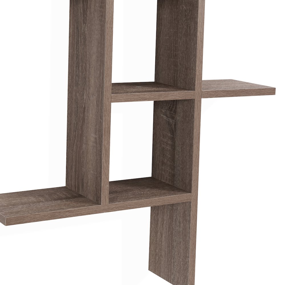 Cantilever Wall Shelf - Weathered Oak. Picture 5