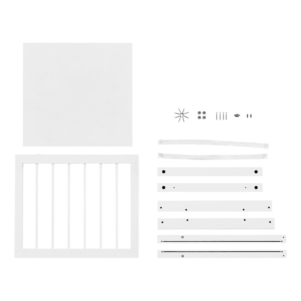 Folding Wall Mounted Drying Rack - White. Picture 6