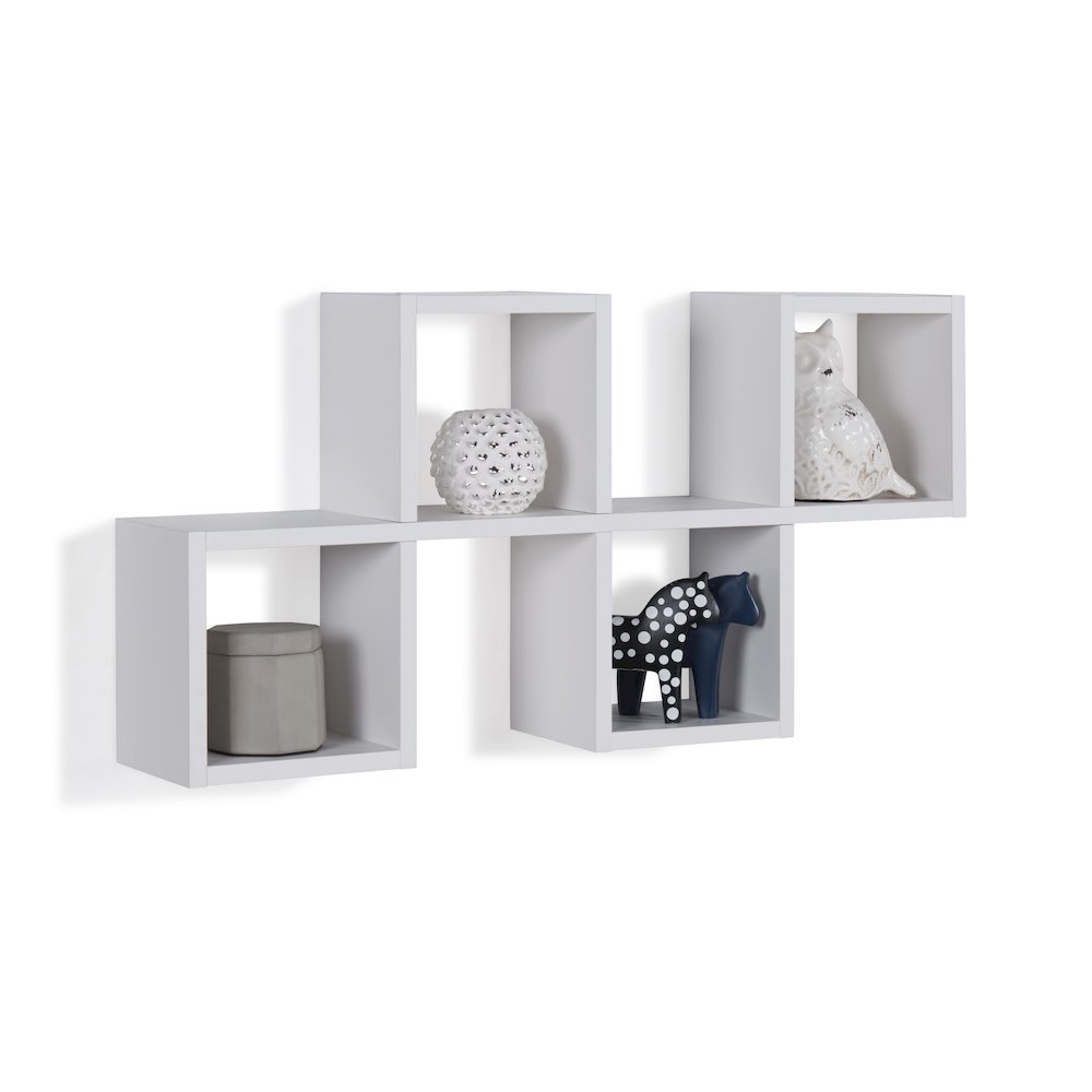 Cubby Chessboard Wall Shelf – White. Picture 3