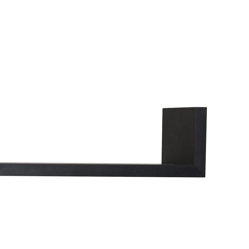 Floating 'U' Laminated Black Shelves (Set of 3). Picture 4
