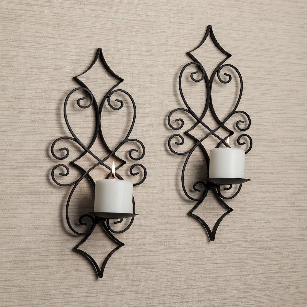 Casablanca Candle Sconce Set. Picture 2