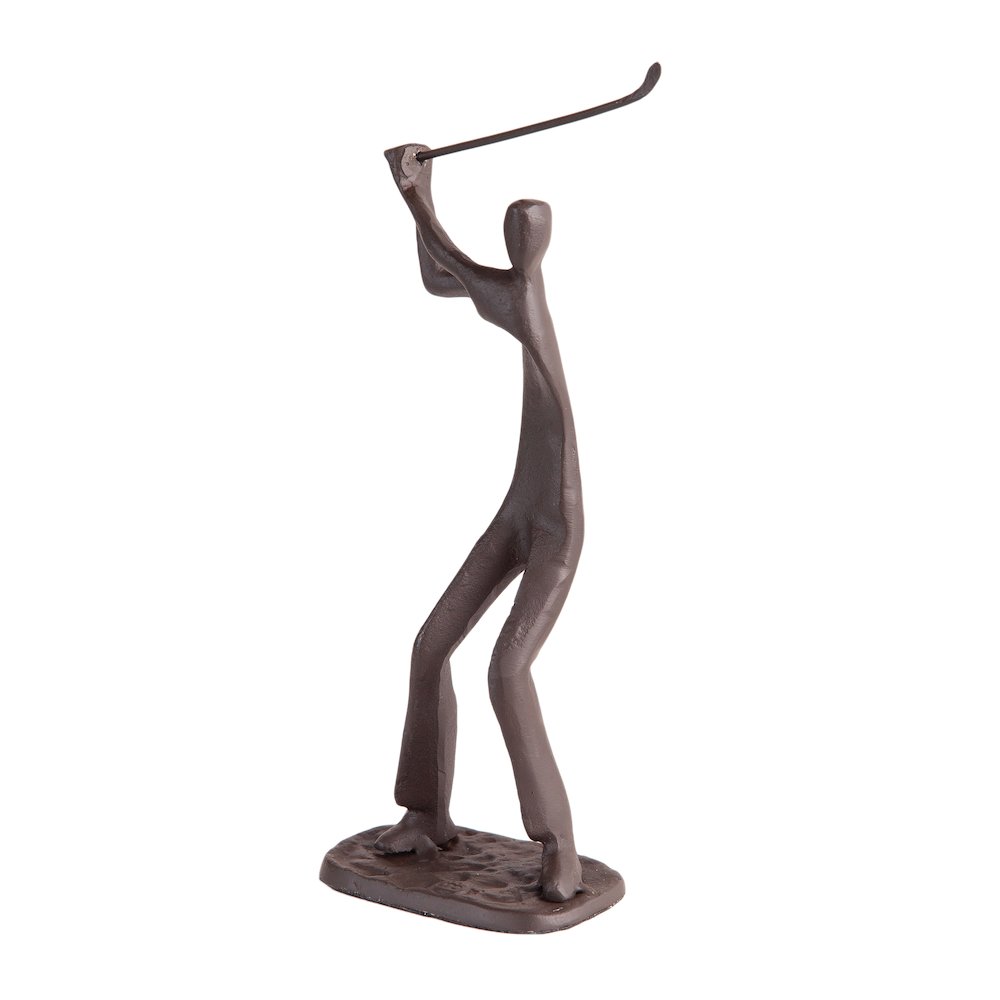 Golfer Cast Iron Sculpture. Picture 4