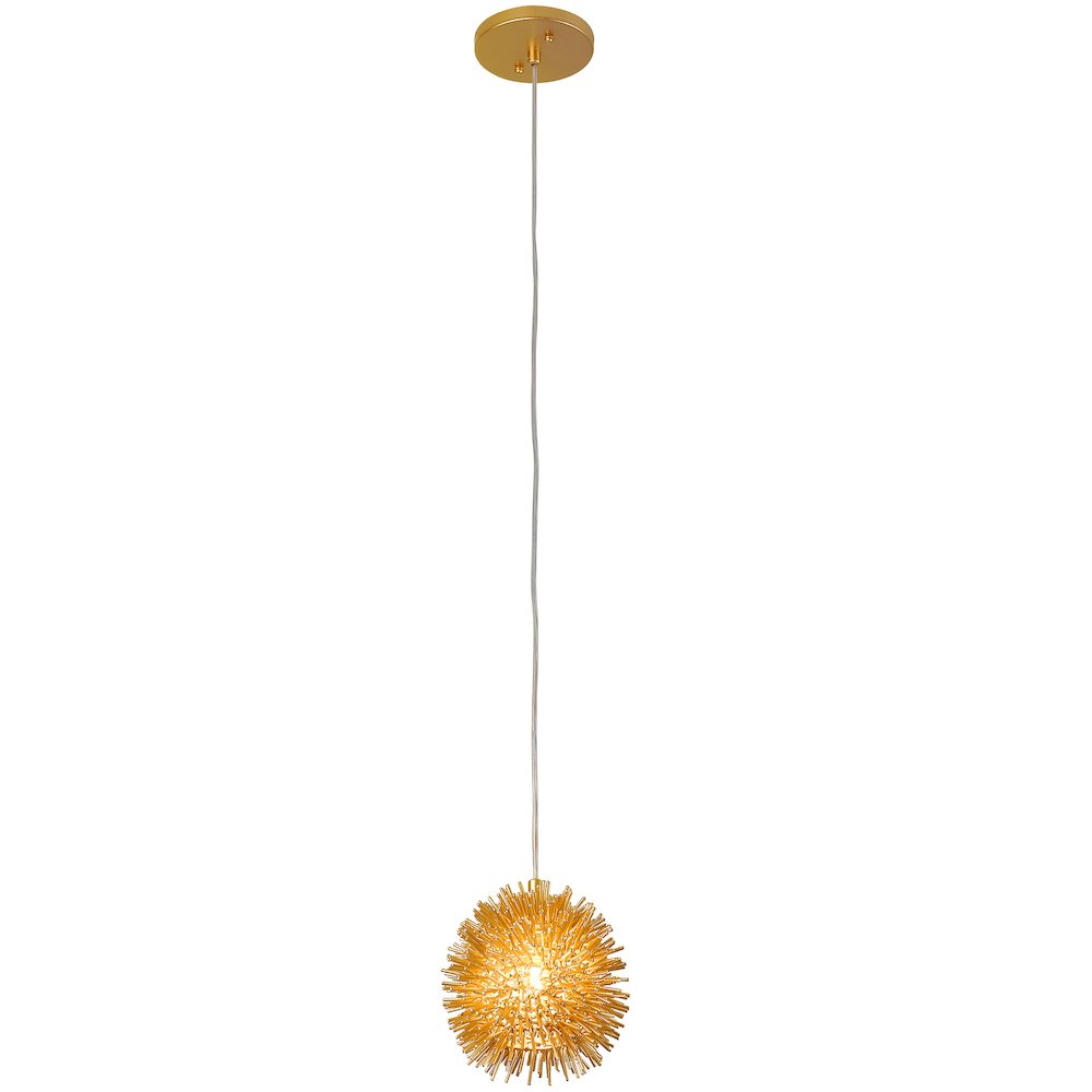 Urchin 1-Lt Uber Mini Pendant - Gold. Picture 2