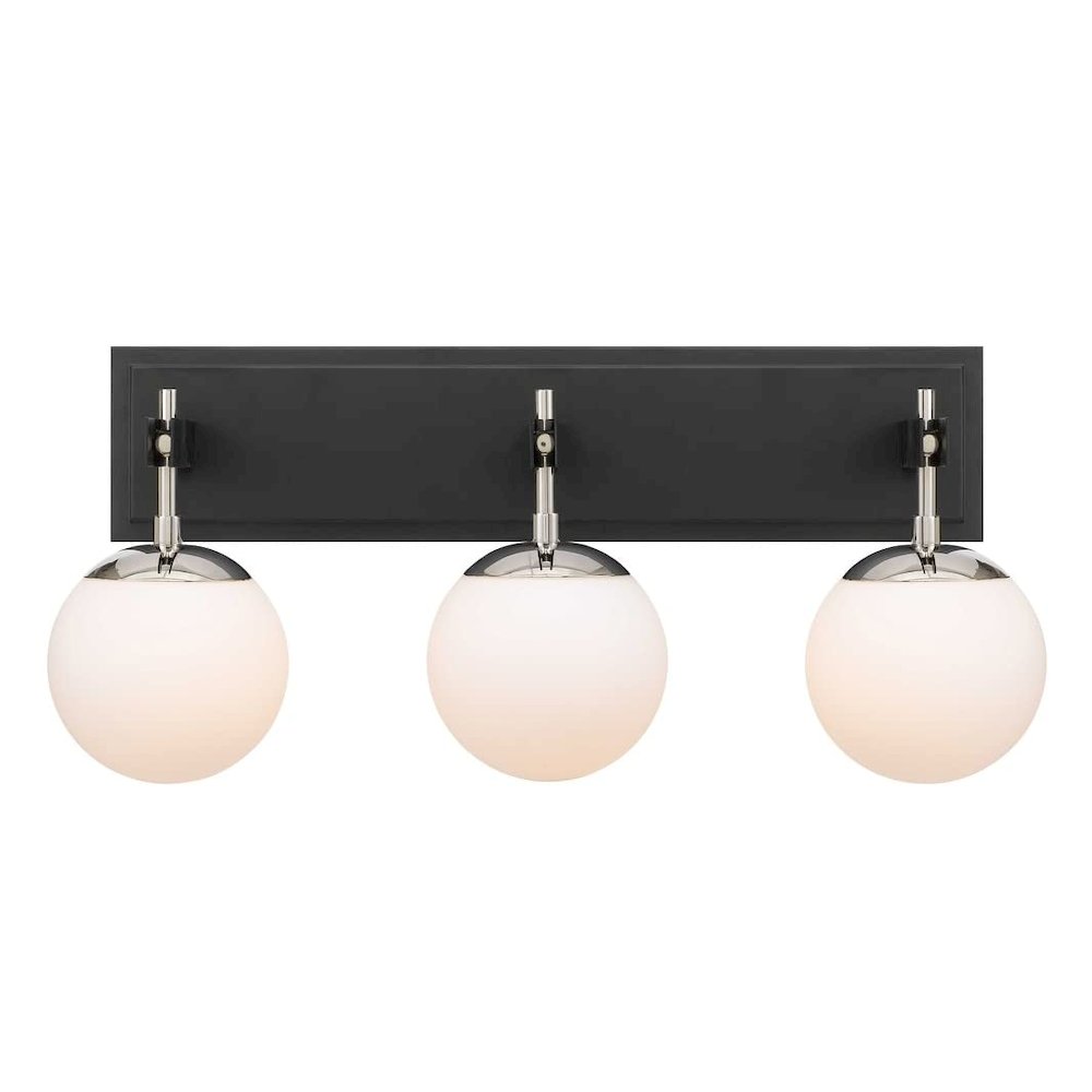 Allie 3-Lt Bath - Black/Satin Brass. Picture 3