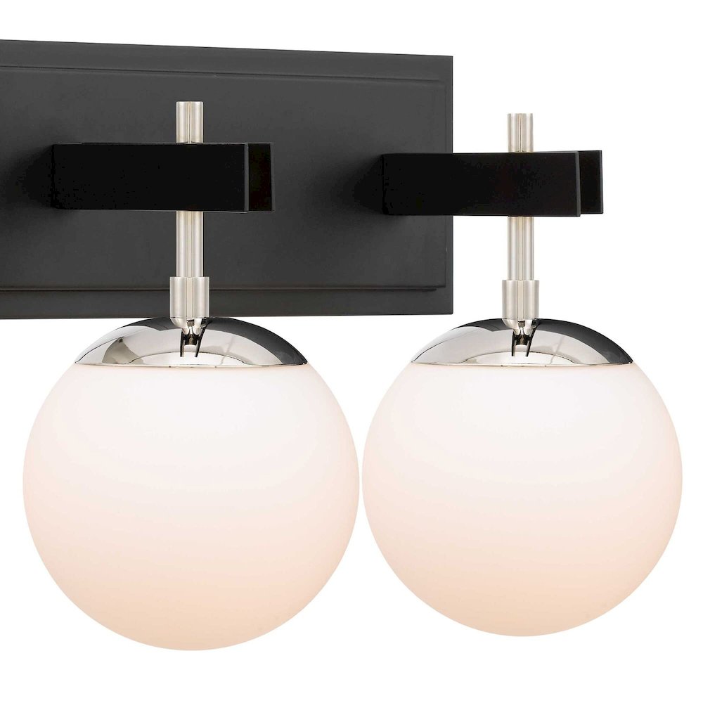 Allie 3-Lt Bath - Black/Satin Brass. Picture 5