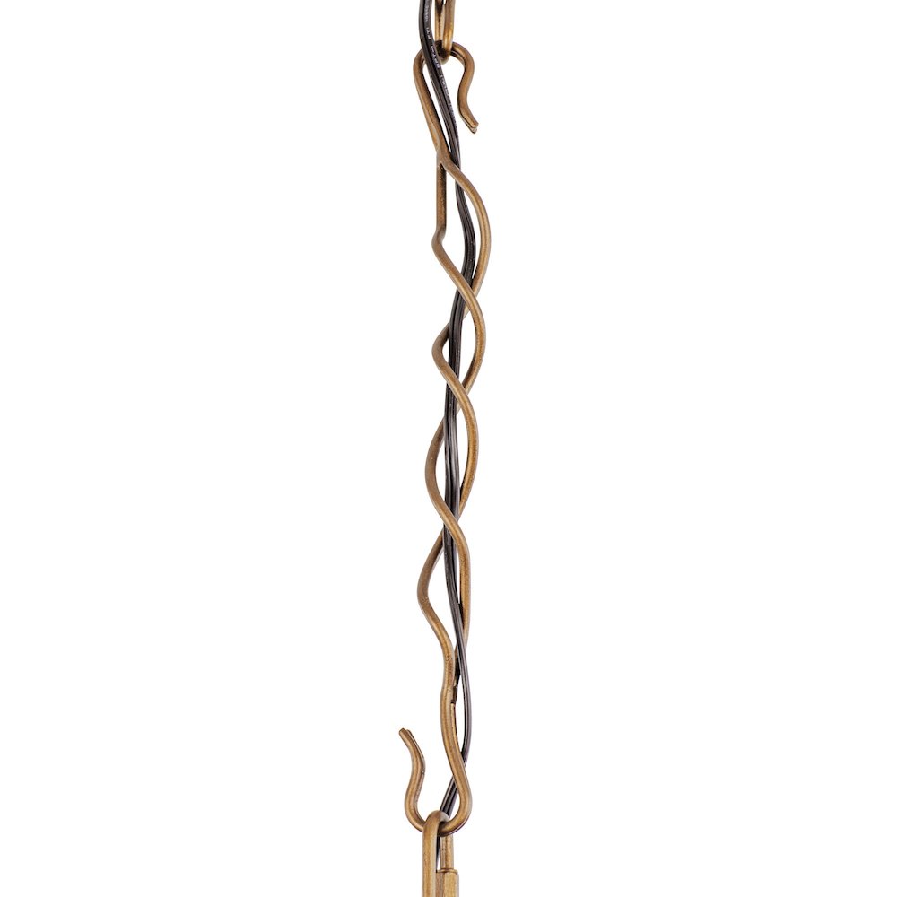 Flow 1-Lt Twist Pendant - Baguette/Natural Rattan. Picture 7