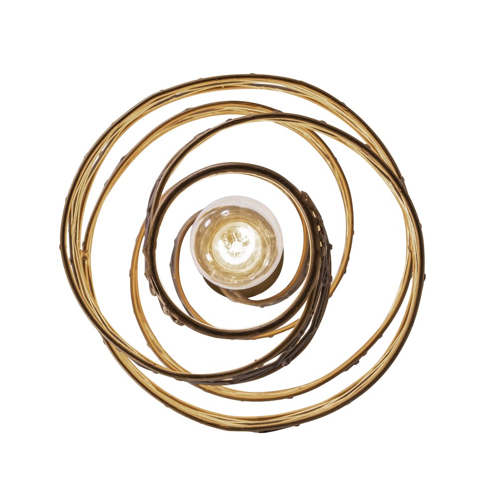 Flow 1-Lt Twist Mini Pendant - Hammered Ore. Picture 2