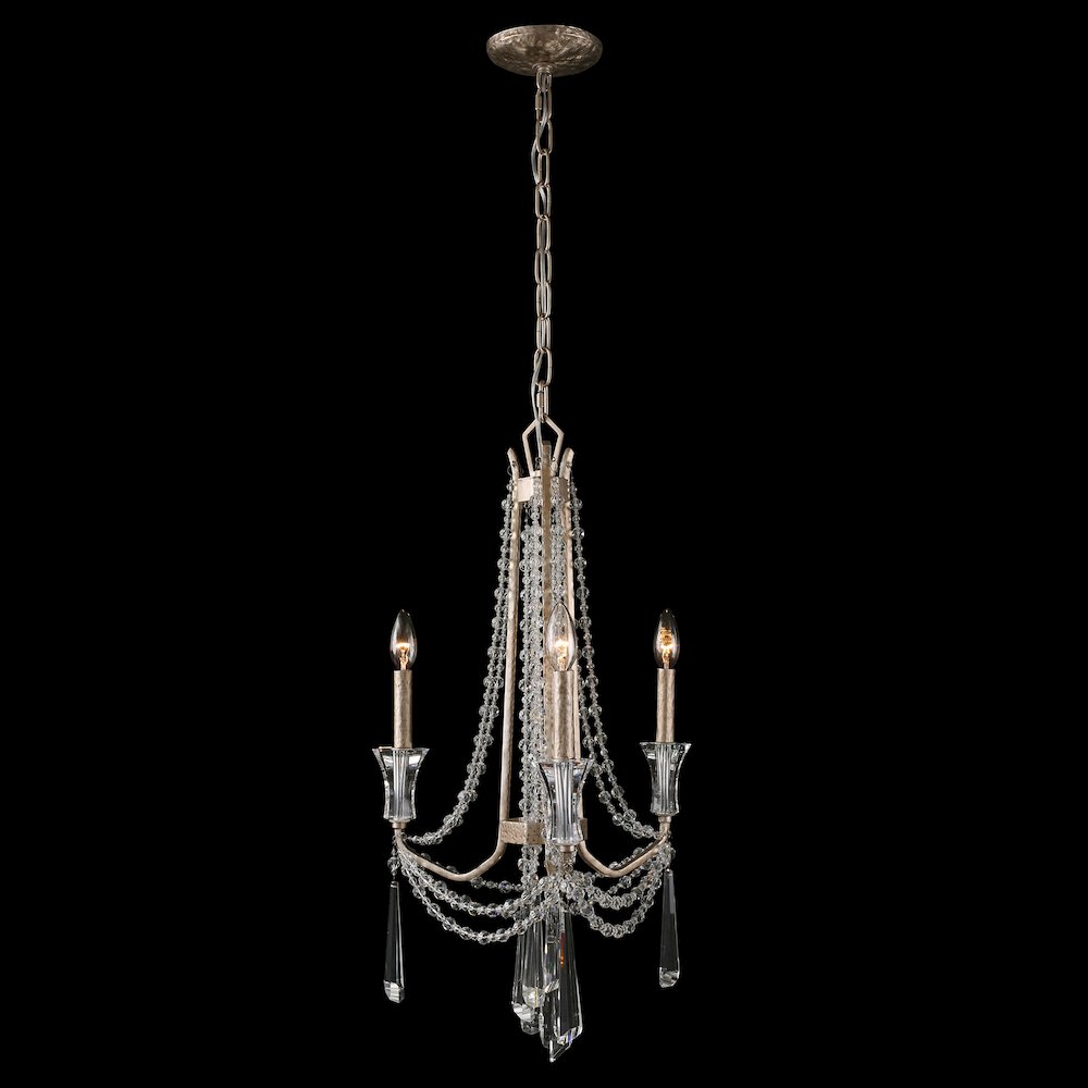 Barcelona 3-Lt Crystal Chandelier - Transcend Silver. Picture 2