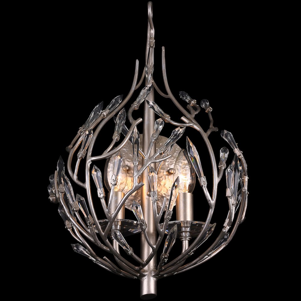 Bask 2-Lt Crystal Sconce - Gold Dust. Picture 1