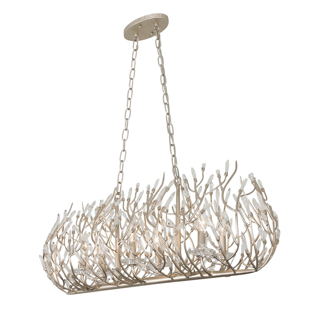 Bask 6-Lt Crystal Linear Pendant - Gold Dust. Picture 3