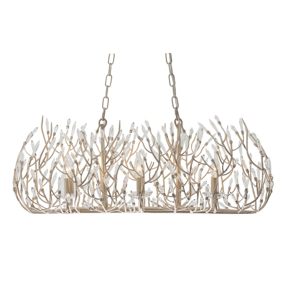 Bask 6-Lt Crystal Linear Pendant - Gold Dust. Picture 4