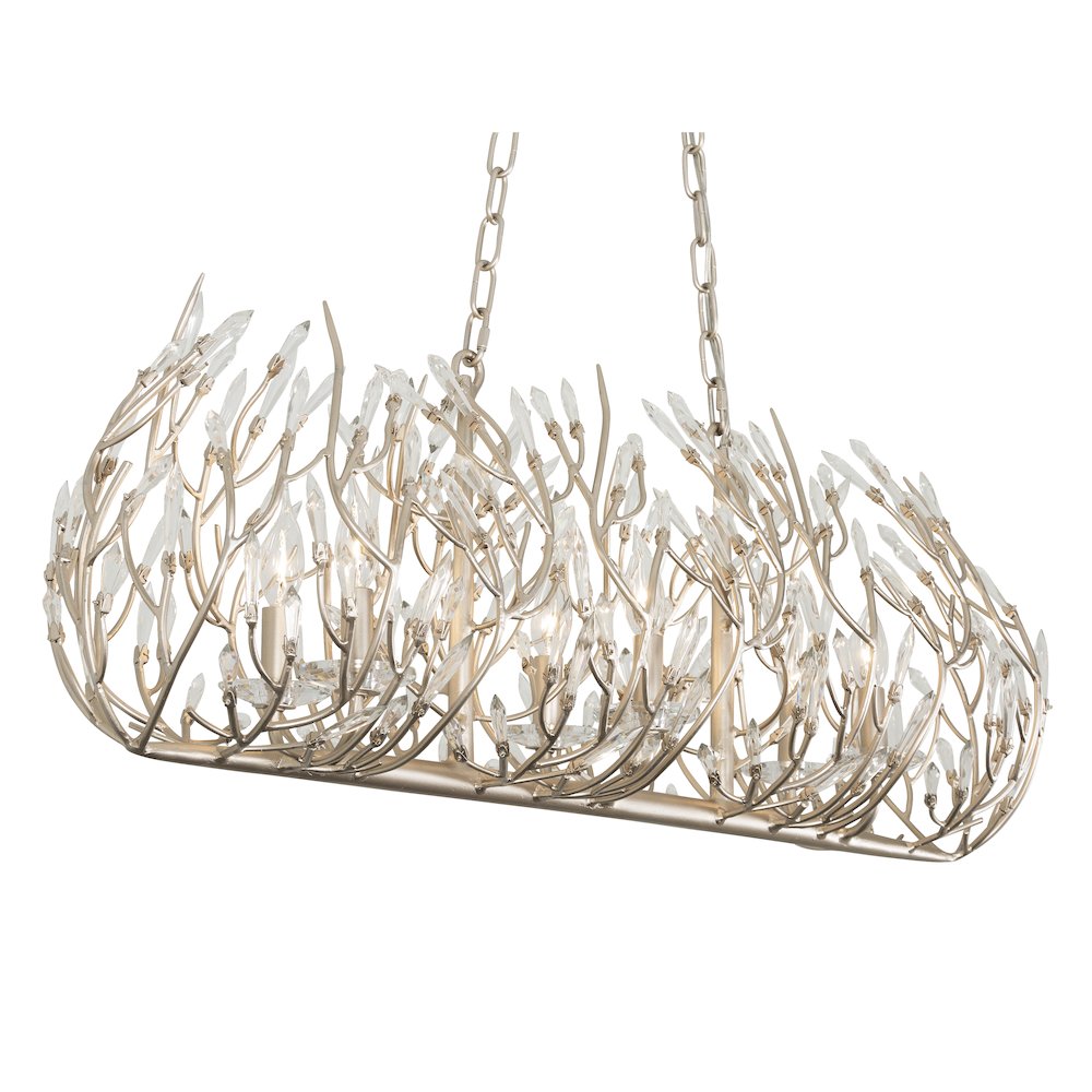 Bask 6-Lt Crystal Linear Pendant - Gold Dust. Picture 5
