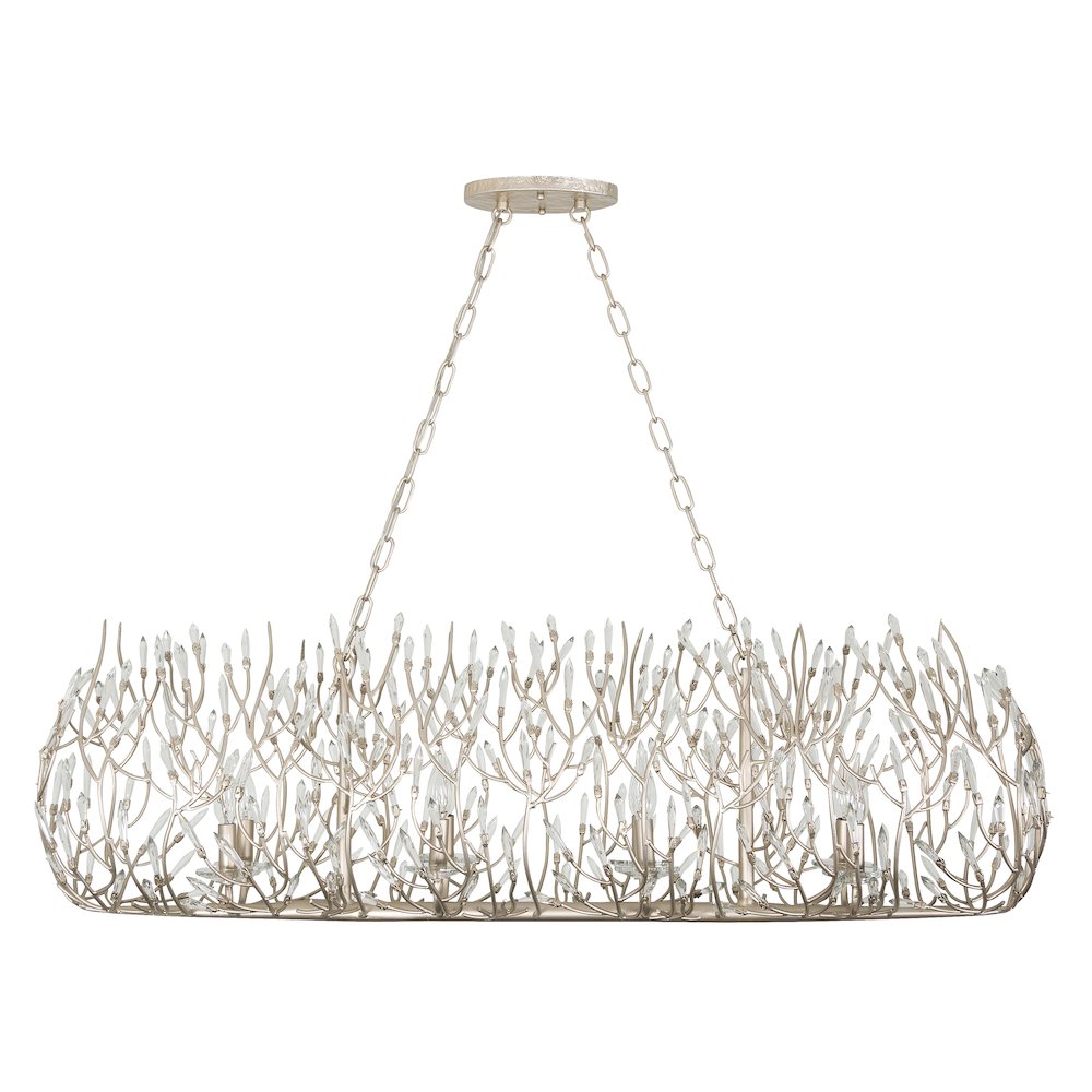 Bask 8-Lt Crystal Linear Pendant - Gold Dust. Picture 2