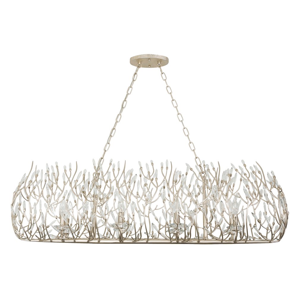 Bask 8-Lt Crystal Linear Pendant - Gold Dust. Picture 3