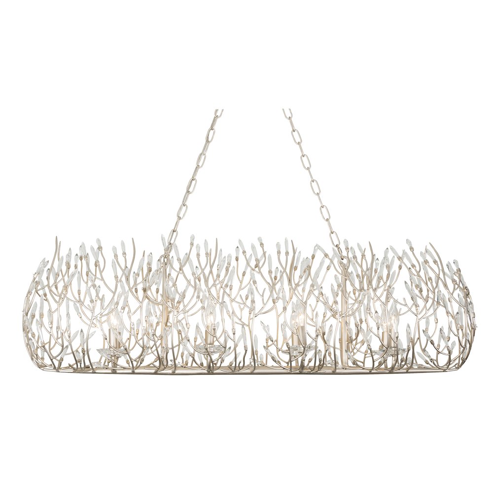 Bask 8-Lt Crystal Linear Pendant - Gold Dust. Picture 4