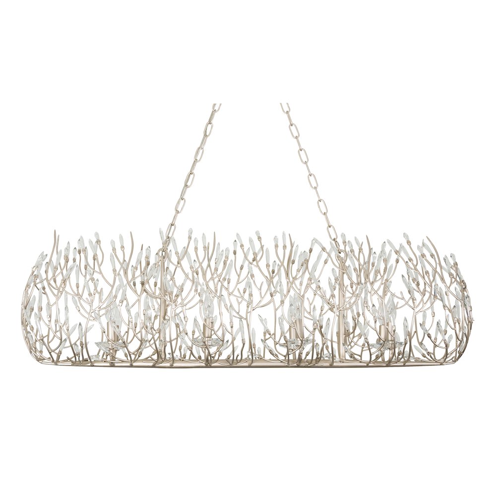 Bask 8-Lt Crystal Linear Pendant - Gold Dust. Picture 5