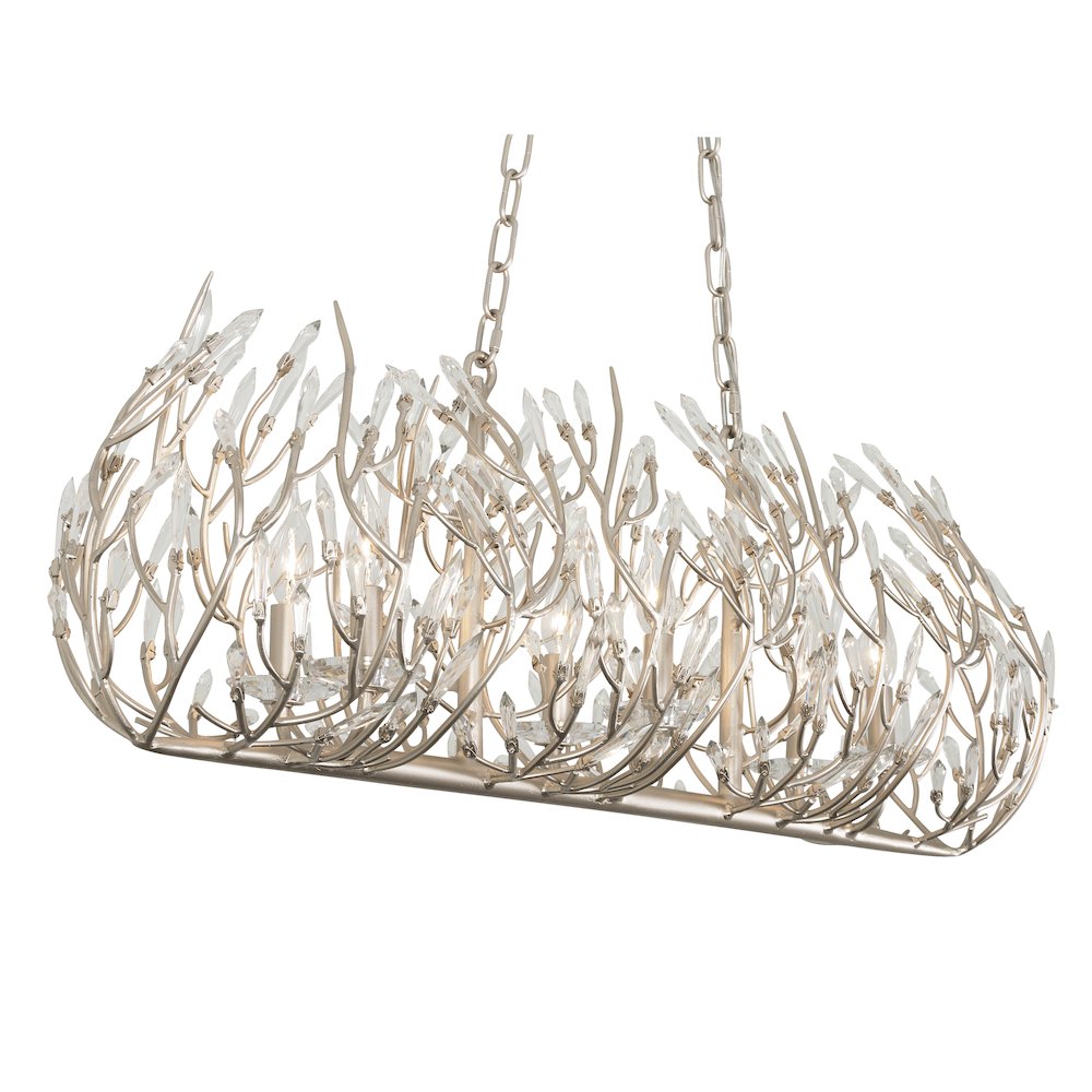 Bask 8-Lt Crystal Linear Pendant - Gold Dust. Picture 6