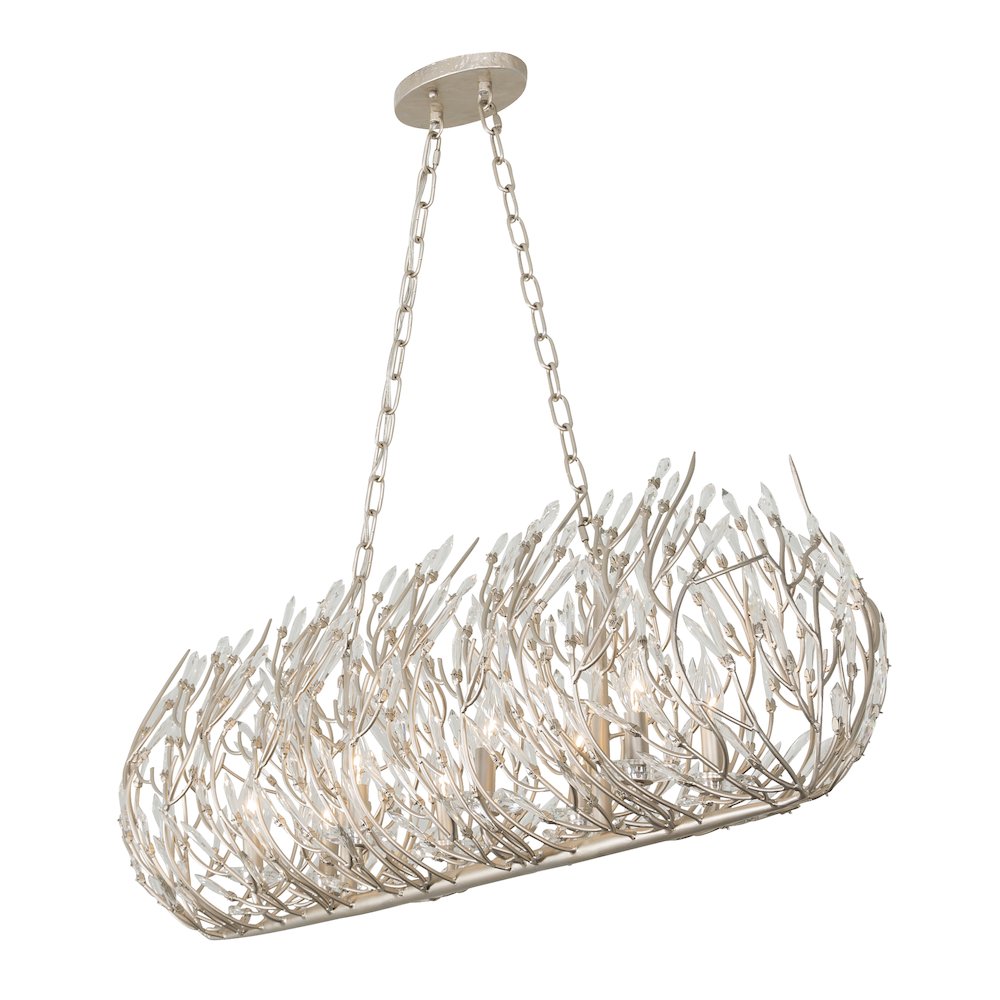 Bask 8-Lt Crystal Linear Pendant - Gold Dust. Picture 7