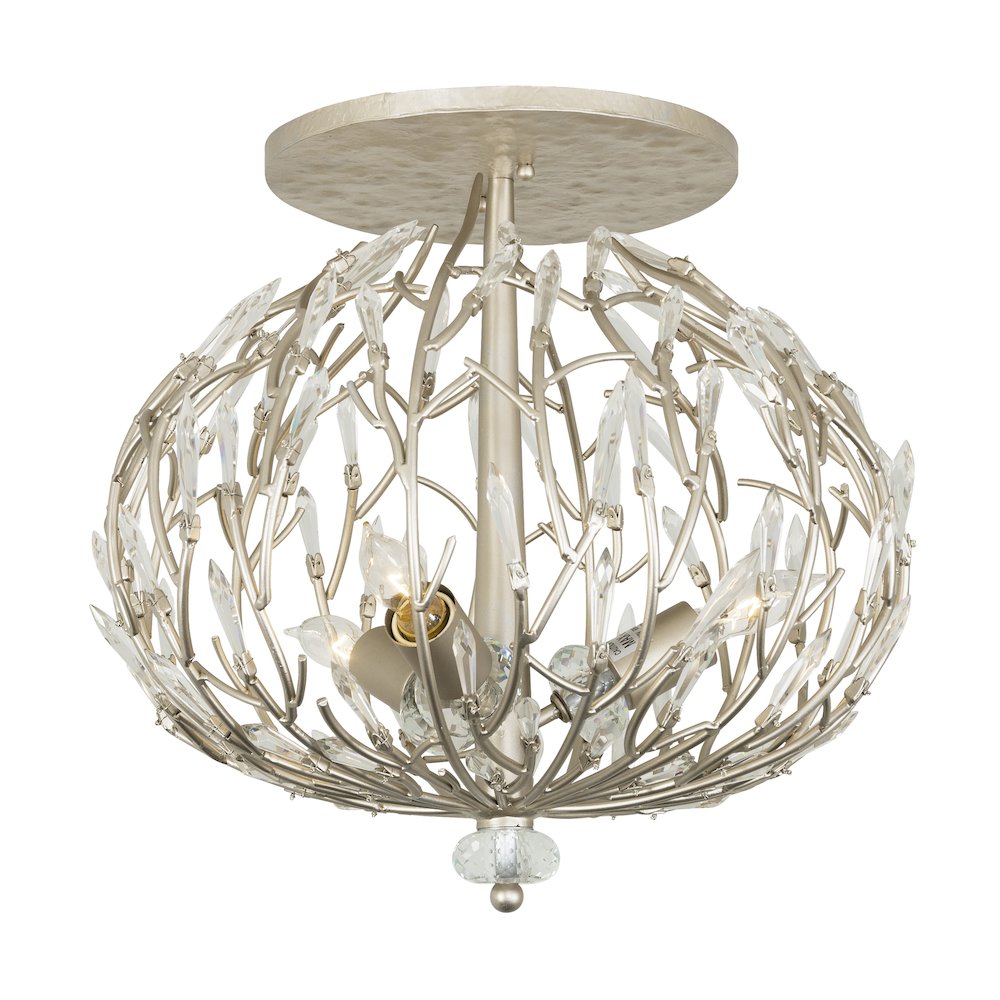 Bask 3-Lt Crystal Ceiling Mount - Gold Dust. Picture 1
