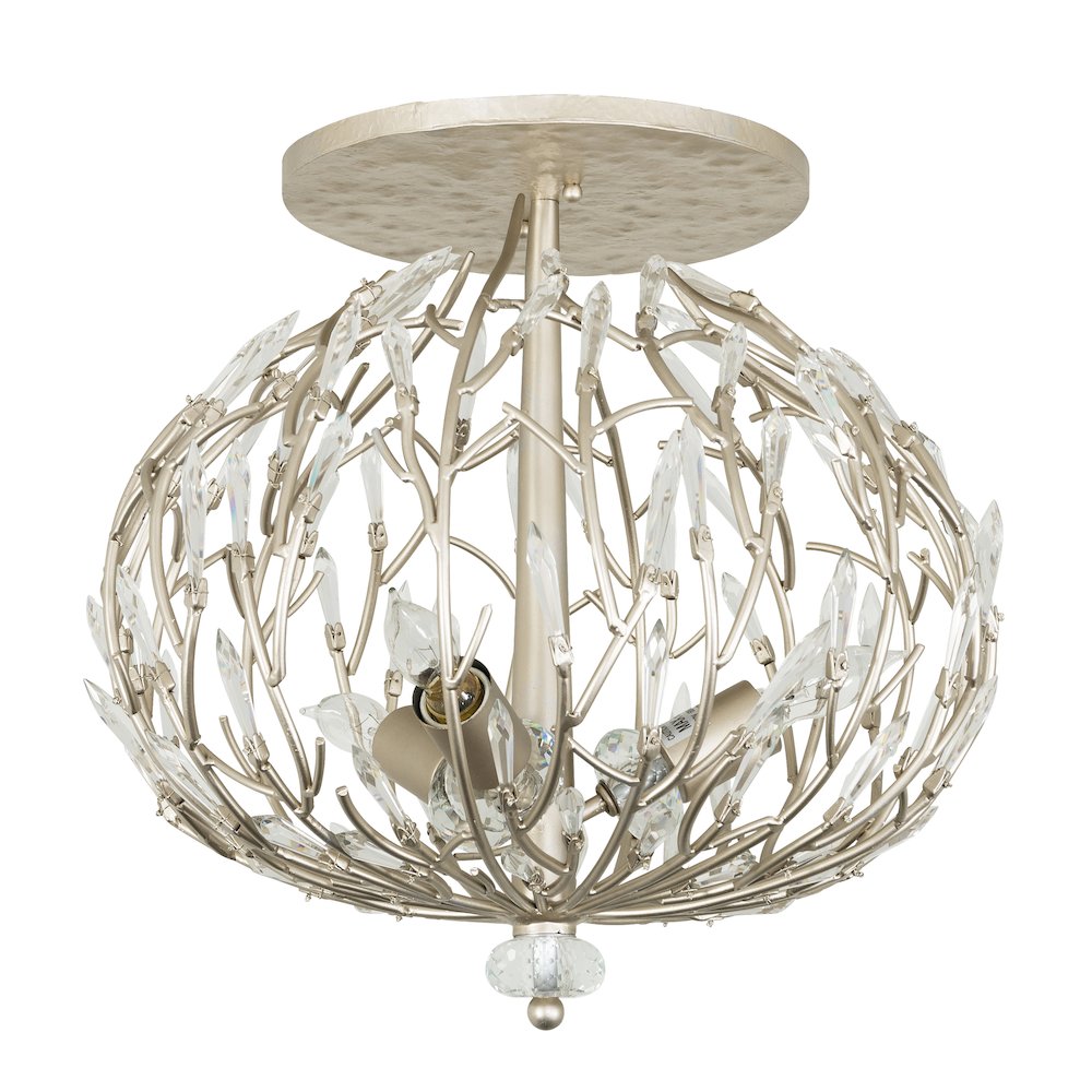 Bask 3-Lt Crystal Ceiling Mount - Gold Dust. Picture 2