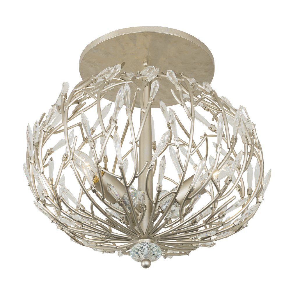 Bask 3-Lt Crystal Ceiling Mount - Gold Dust. Picture 3