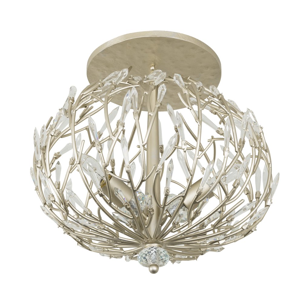 Bask 3-Lt Crystal Ceiling Mount - Gold Dust. Picture 4