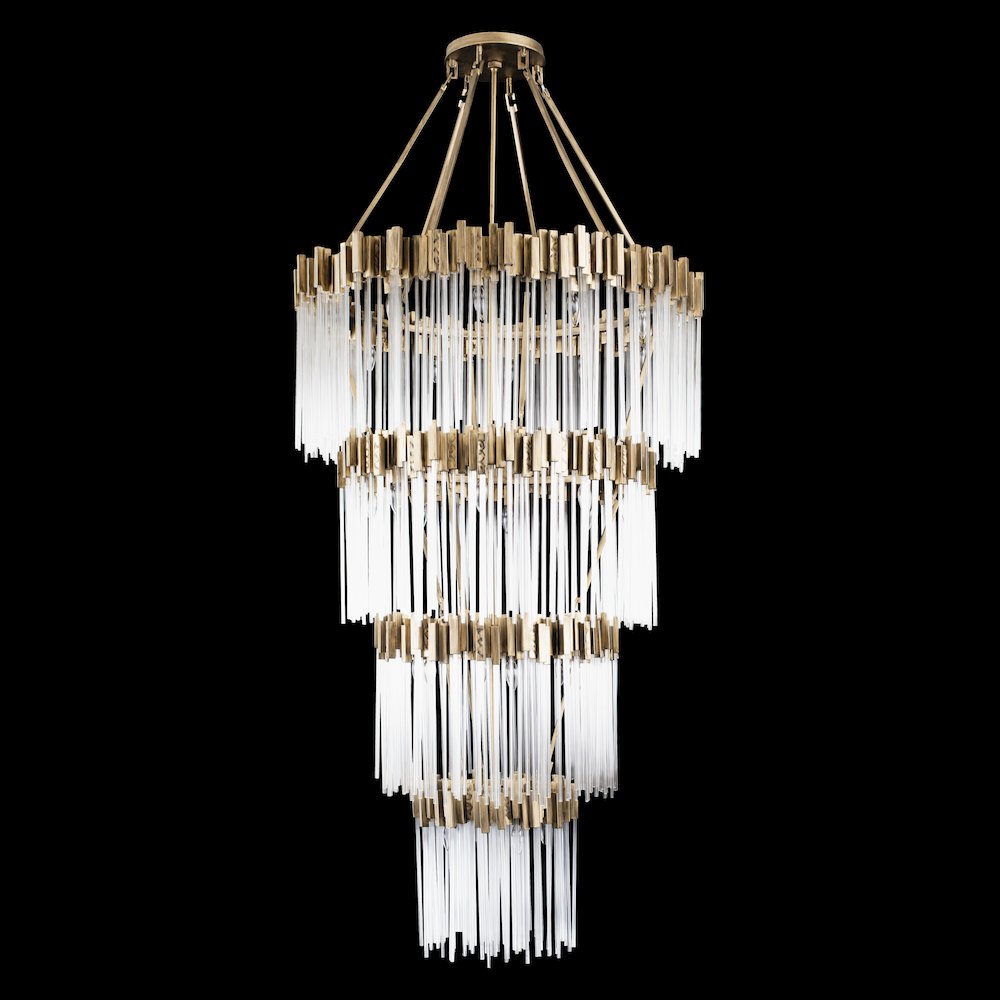 Matrix 30-Lt 4-Tier Chandelier - Havana Gold. Picture 2