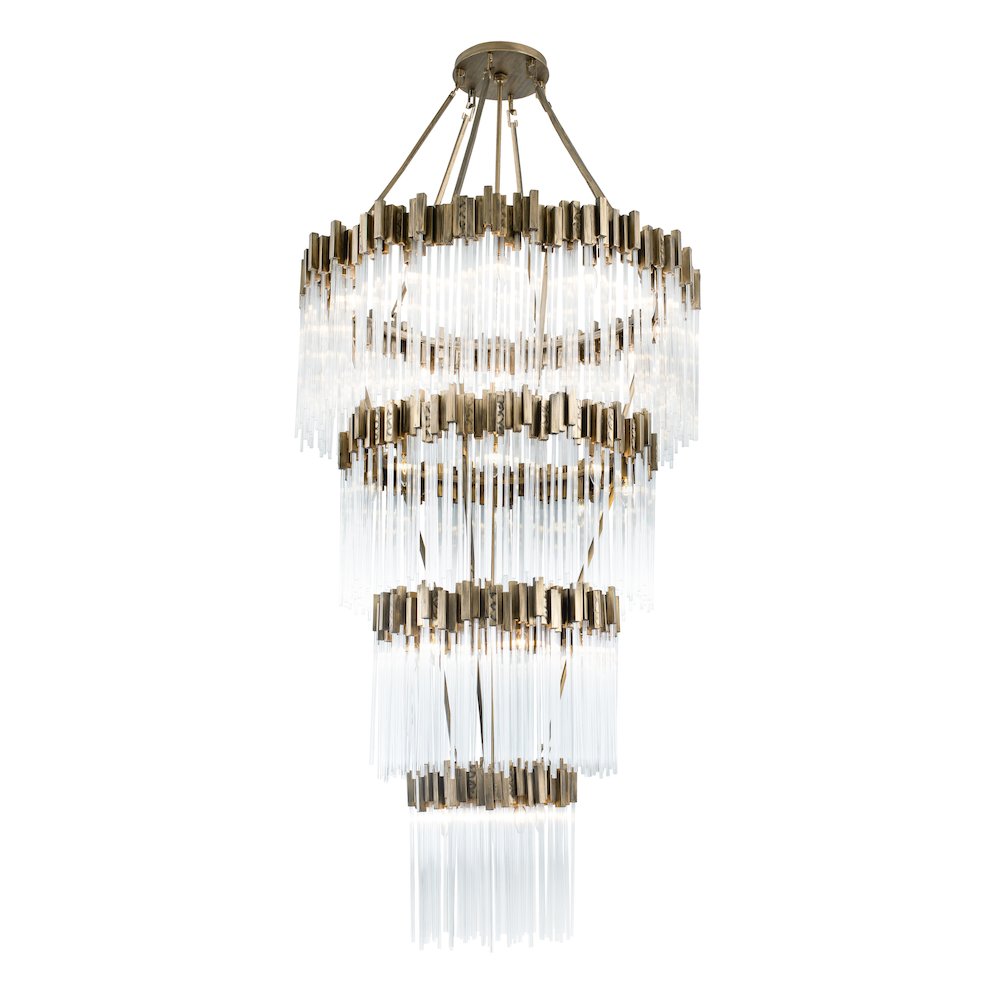 Matrix 30-Lt 4-Tier Chandelier - Havana Gold. Picture 4
